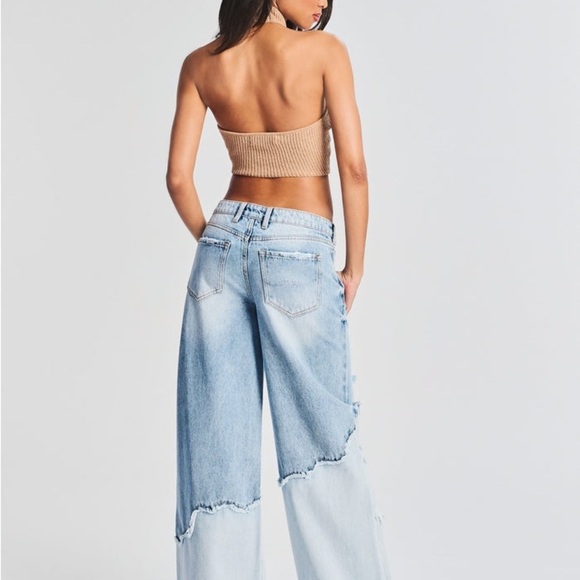 SER.O.YA Torel wide leg jean distressed 27 - Picture 2 of 15